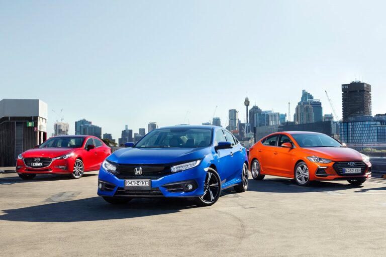 2016 Mazda 3 SP25 Astina vs Honda Civic RS vs Hyundai Elantra SR