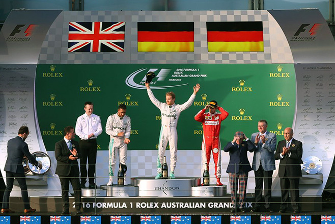 F1 Podium in Melbourne Australian Grand Prix