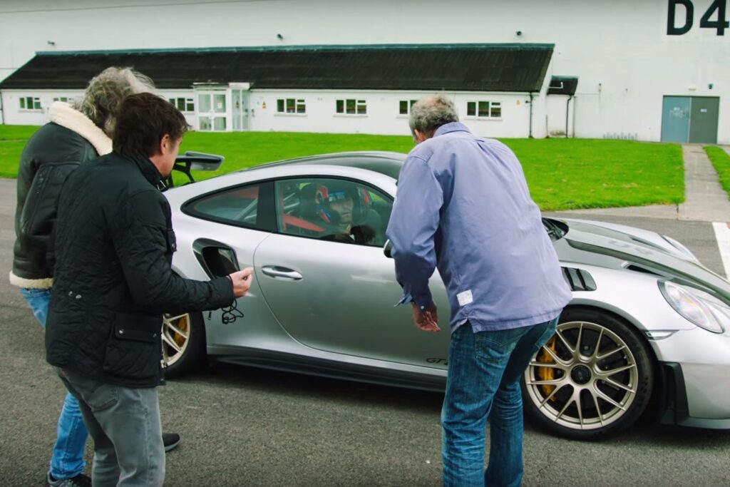 Mark Webber auditions to be The Grand Tours hotshoe driver