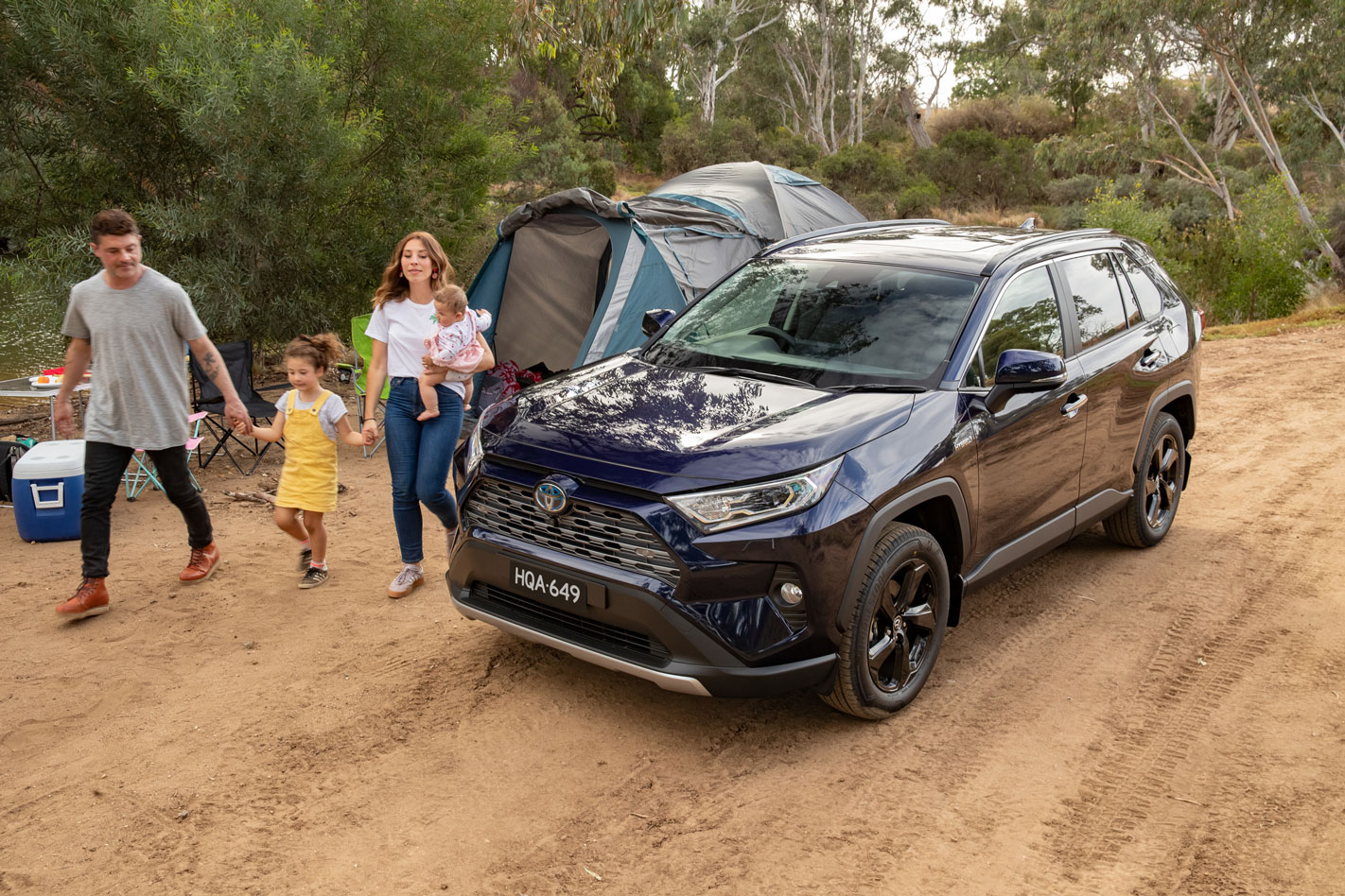Toyota RAV4 camping trip