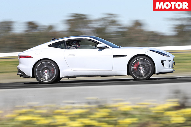 Jaguar f-type r awd side