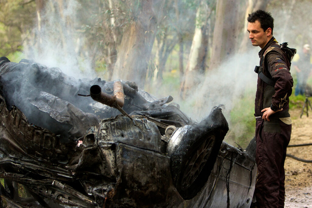 Jack Monkhouse crash rally