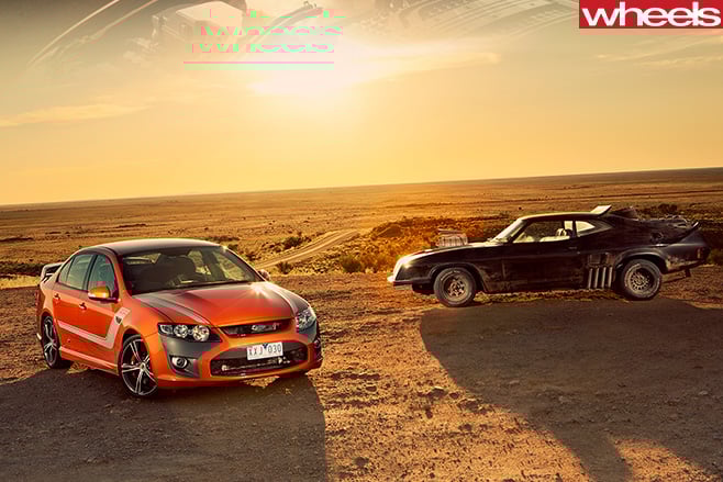 2010-FPV-GT-P-driving -with -Mad -Max -interceptor
