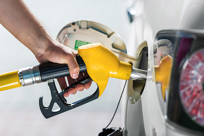 Filling up at Petrol Station