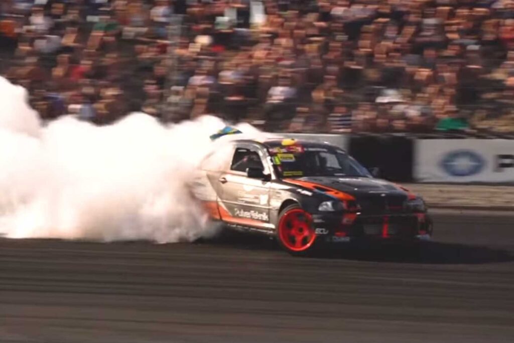 Barra-swapped BMW E46 3 Series drift car