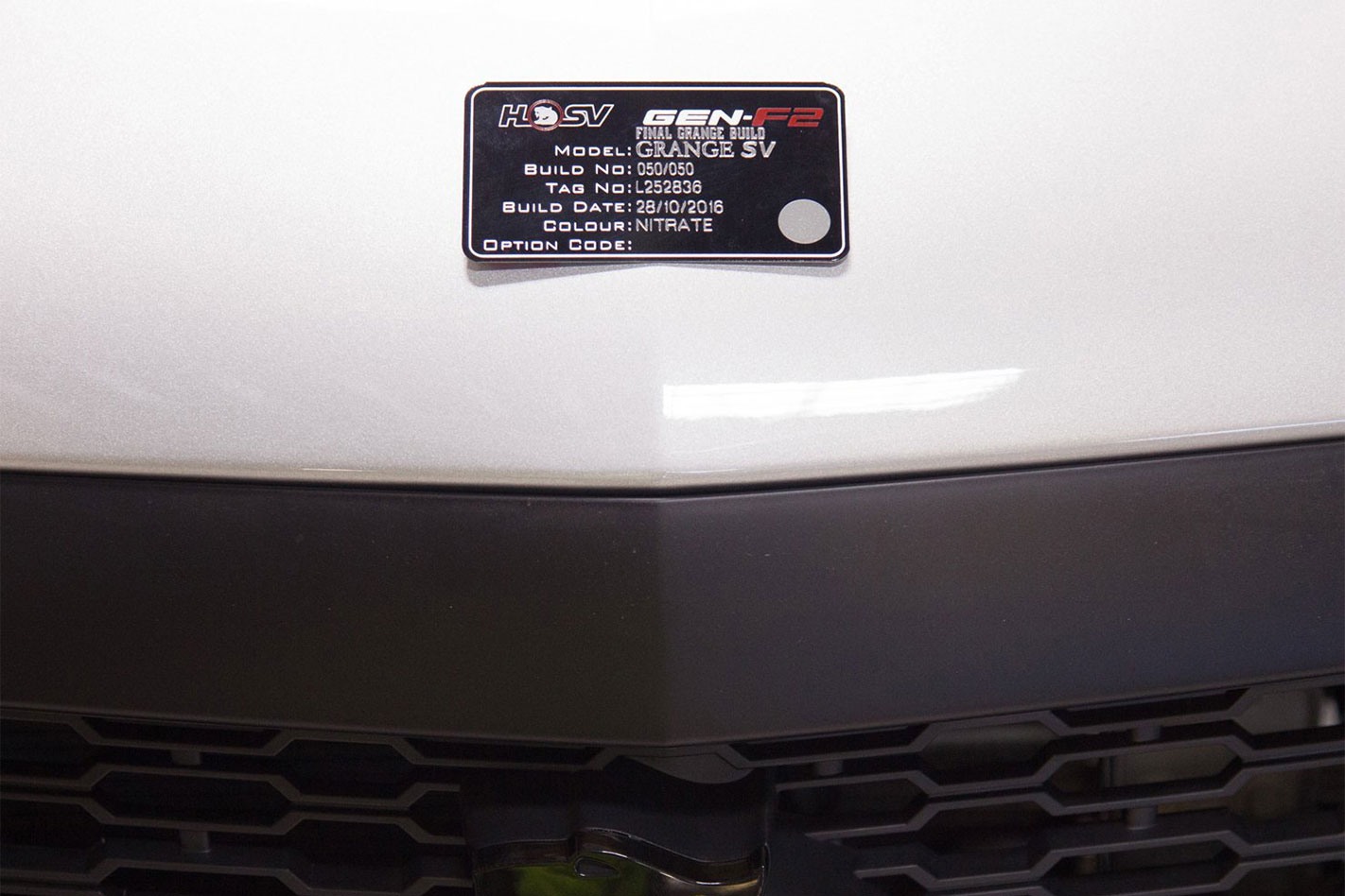 Final HSV Grange build plate