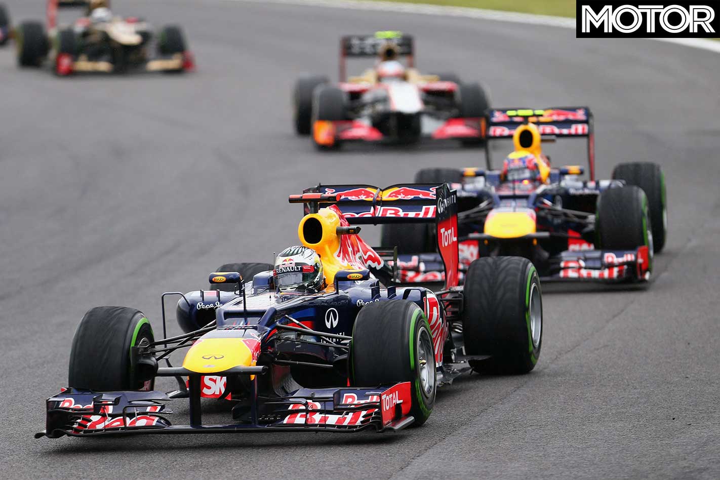 Mark Webber Sebastian Vettel F1