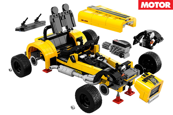 Lego Caterham Seven 620R pieces