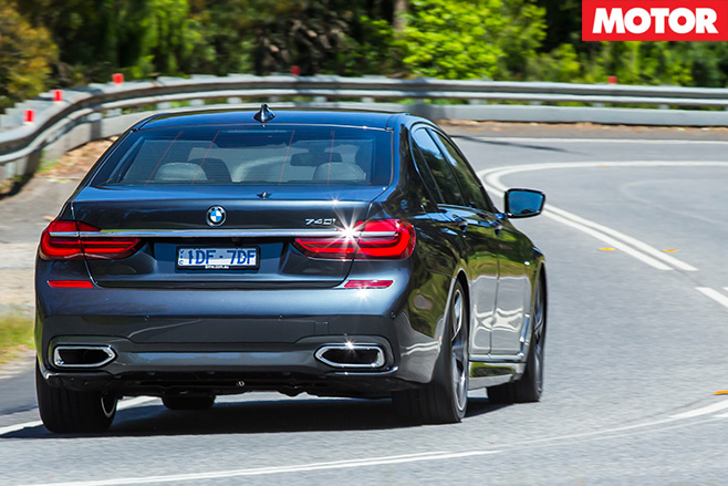 2016 BMW 740i review rear