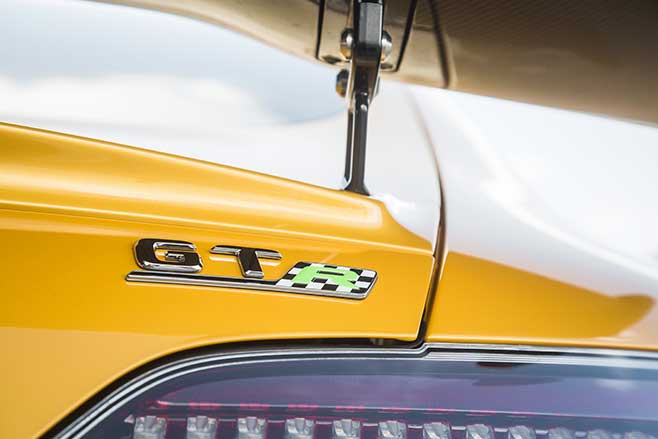 The GT R Pro develops an extra 99kg of downforce at 250km/h.