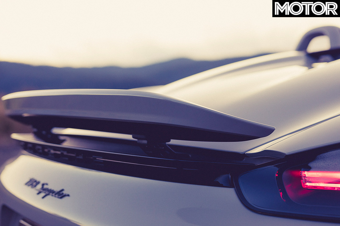 Porsche 718 Spyder rear wing