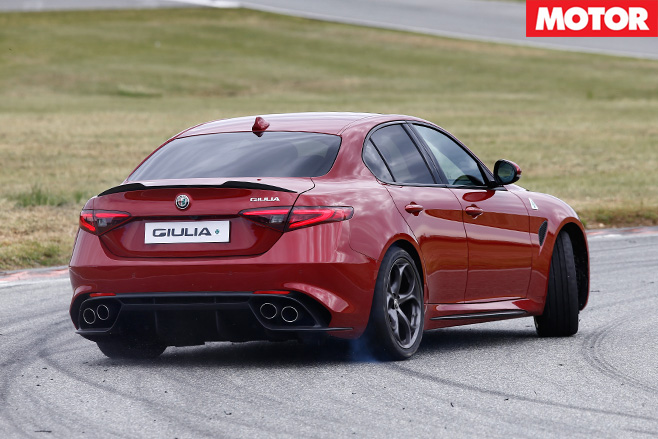 2016 Alfa Romeo Giulia rear driving