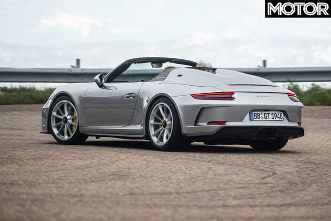 2019 Porsche 911 Speedster cornering