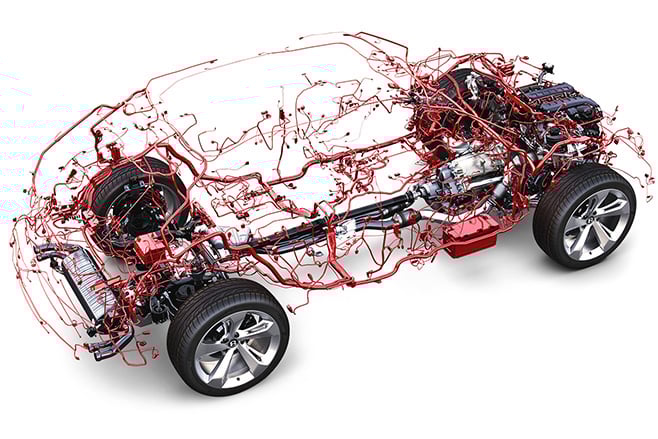Bentley Bentayga wiring roof