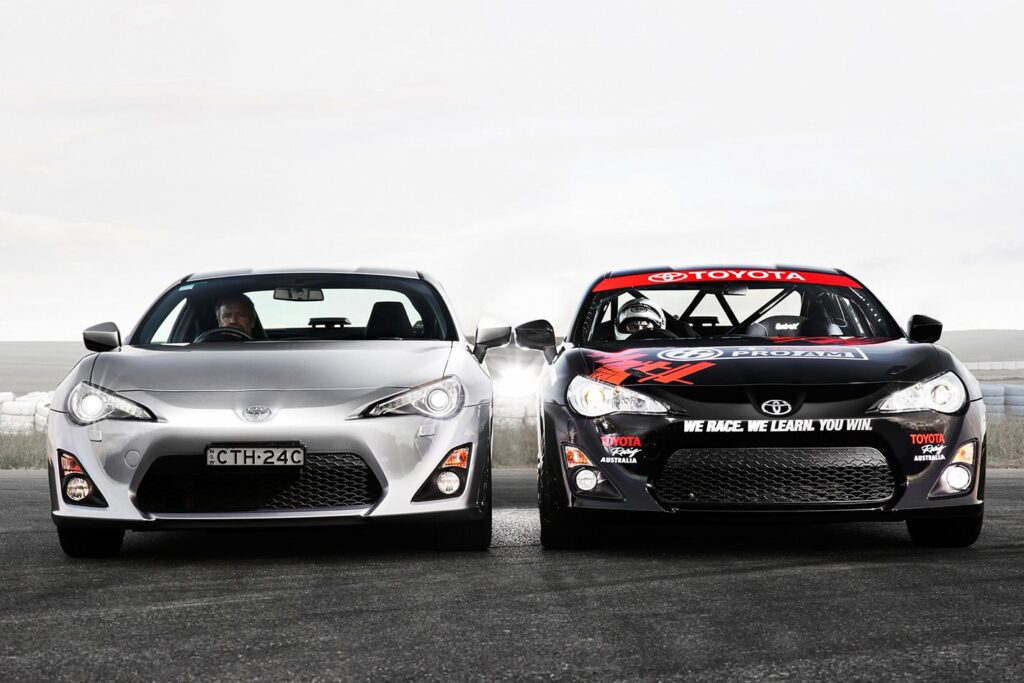 Toyota 86 GTS v Toyota 86 race car comparison review