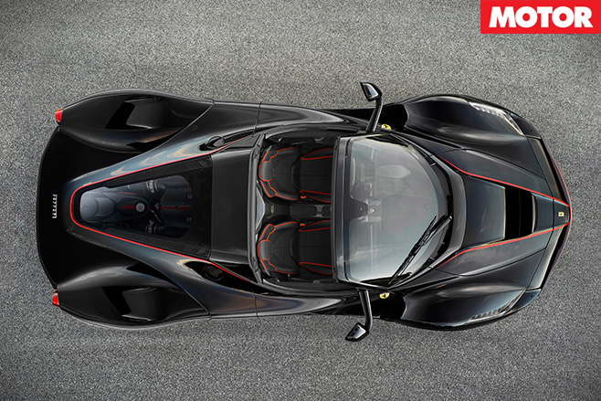 Ferrari LaFerrari drop top top view