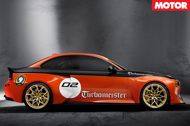 BMW 2002 Hommage racecar side