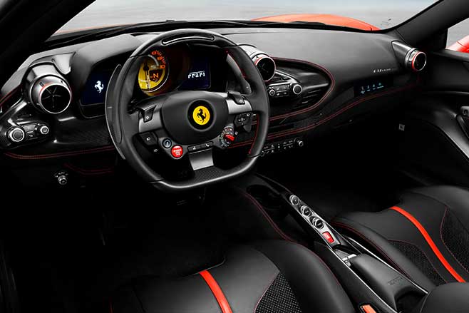Ferrari F8 Tributo interior