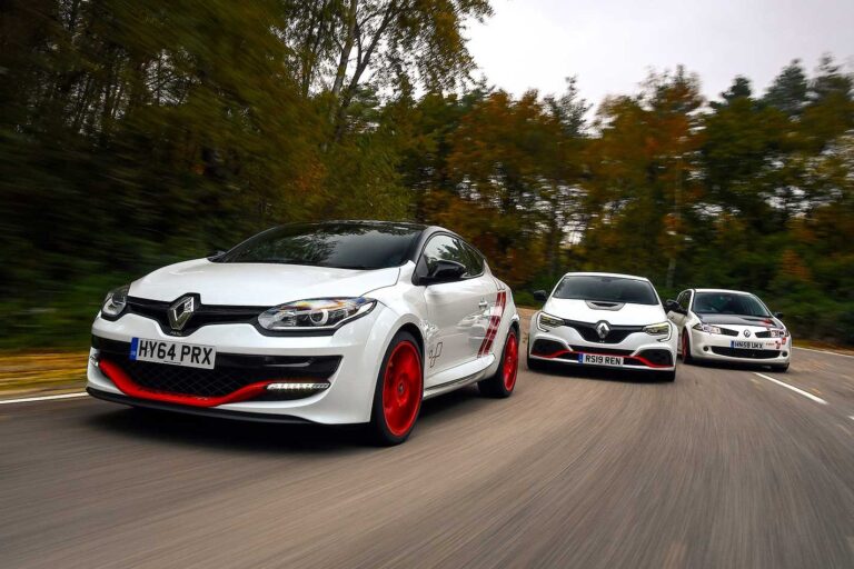2020 Renault Megane RS Trophy-R vs 2015 Renault Megane RS275 Trophy-R vs 2008 Renault Megane R26R comparison