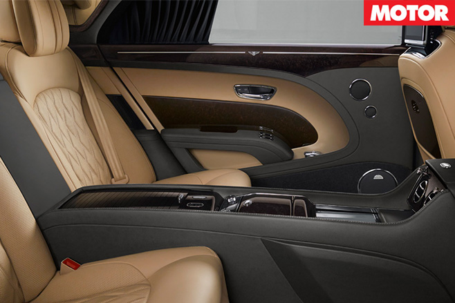 Bentley Mulsanne rear seats