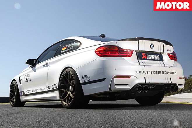 City performance bmw m4 rear