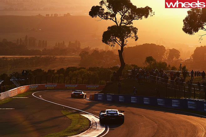 Bathurst -12-hour -Van -Gisbergen -driving -Mclaren -rear