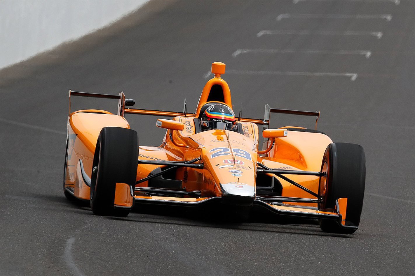 Fernando Alonso IndyCar shakedown