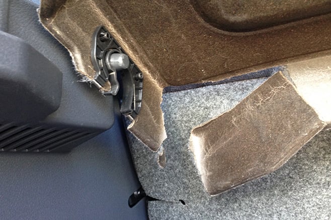 Suzuki Celerio parcel shelf