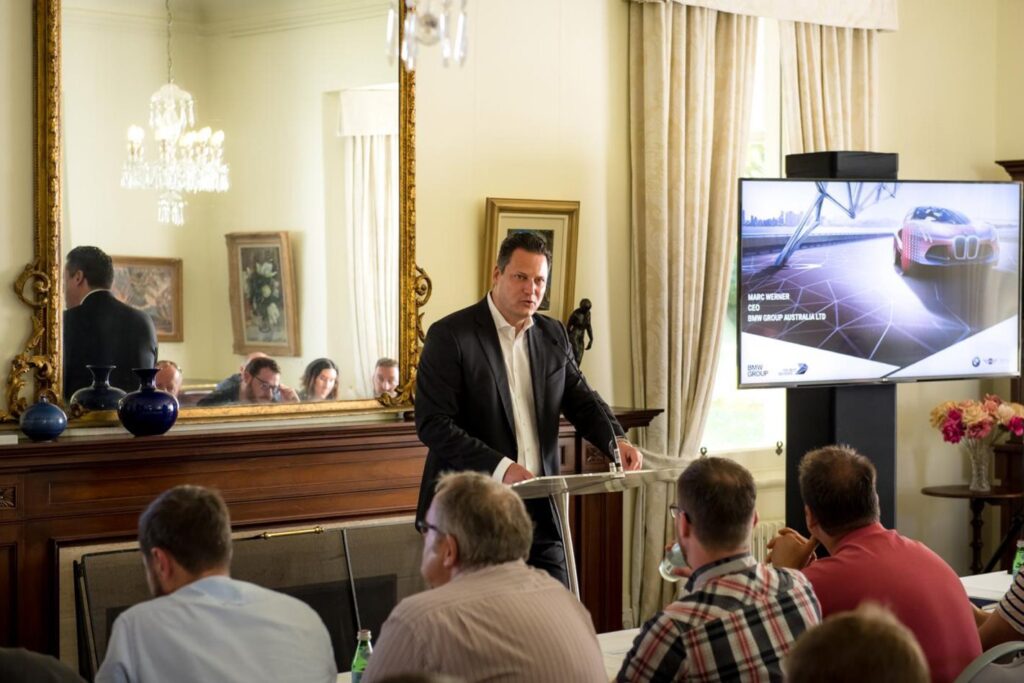 Marc Werner BMW presentation about electric car technology