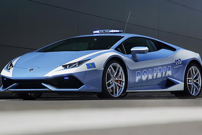 Lamborghini Huracan police car