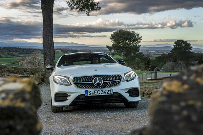 autonomous car Mercedes E-Class front