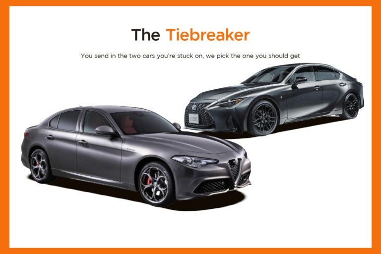 Tiebreaker Alfa Romeo Giulia Veloce v Lexus IS350 F-Sport