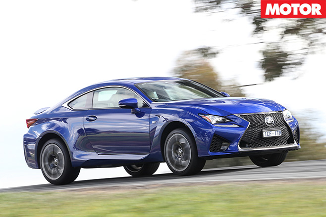 Lexus RC F driving side