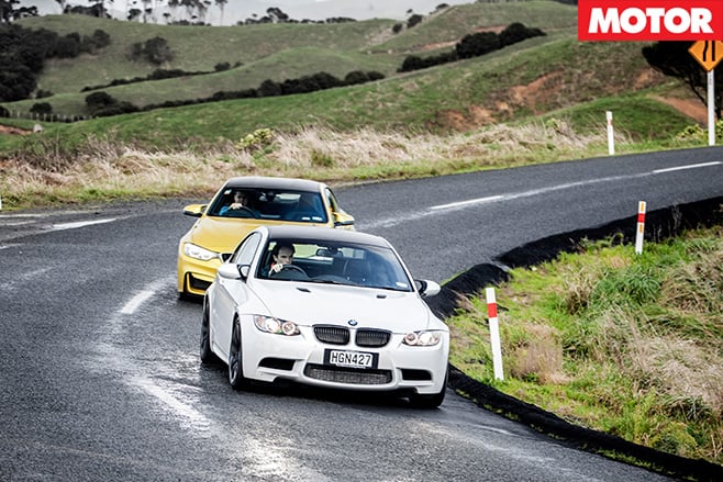 Bmw m4 vs bmw m3 cornering