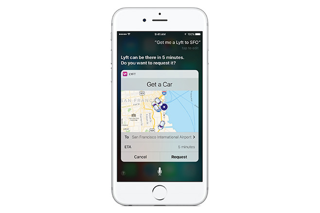 Apple iPhone - Siri uses Lyft