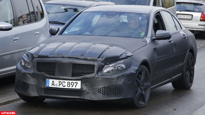 Caught, mercedes-Benz, new, C-Class, bruiser, C55, AMG, Germany, performance, sedan