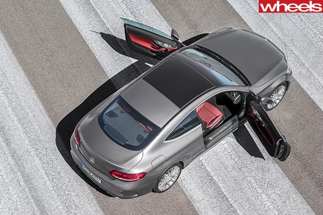 Mercedes -C-Class -Coupe -top -doors -open