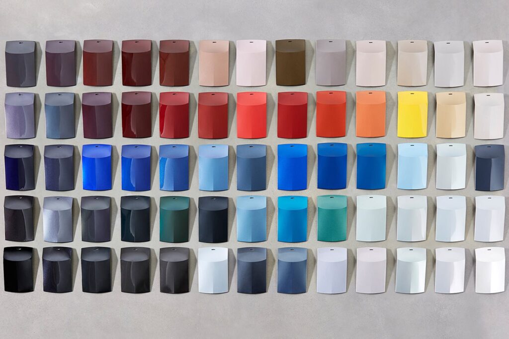 car colour palettes