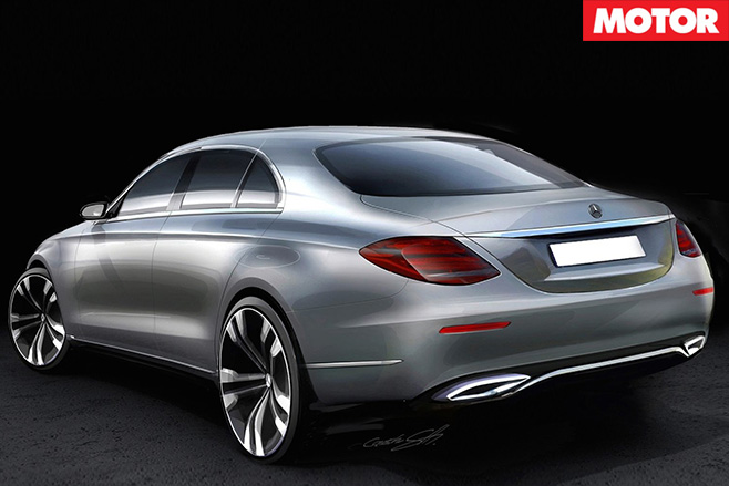 Mercedes-Benz E -Class rear sketch