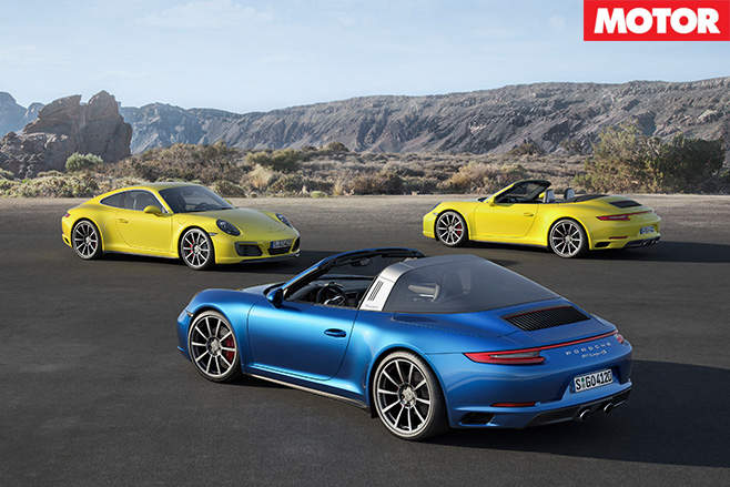 Porsche 911 Carrera 4 range