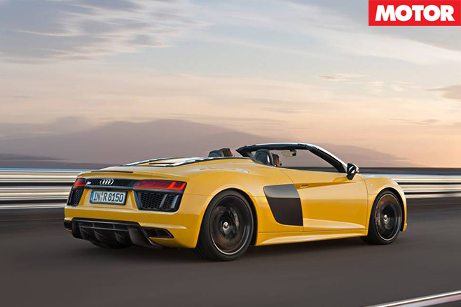Audi R8 Spyder revealed rear