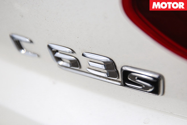 Mercedes -AMG-C63-S-Coupe -vs -BMW-M4-Competition -mercedes -badge