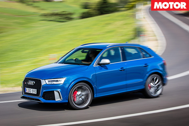 Audi RS Q3 performance side driving