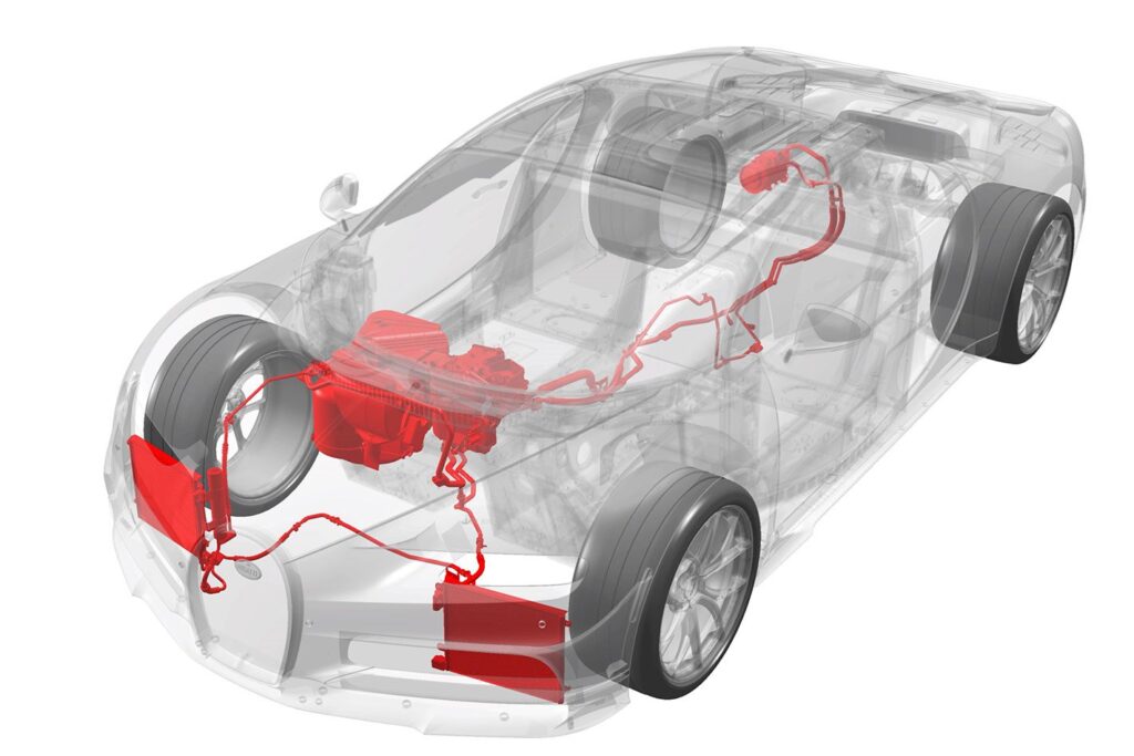 Bugatti Chiron climate control system
