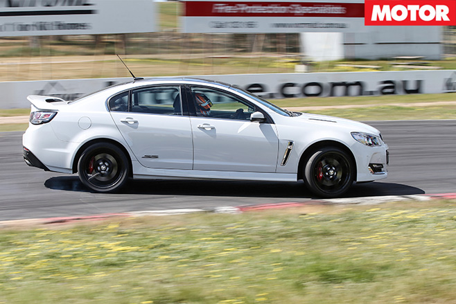 Holden commodore cornering