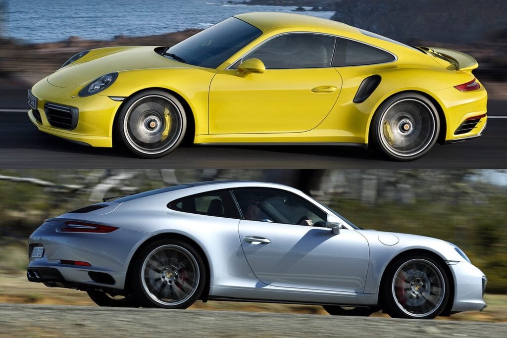 Porsche 911 Carrera vs 911 Turbo