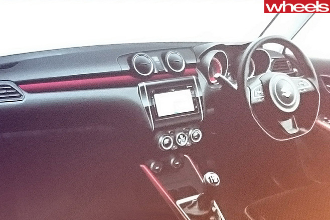 Suzuki -Swift -Spy -pic -pink -interior