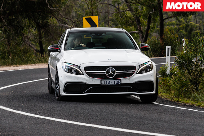 Mercedes -driving -front