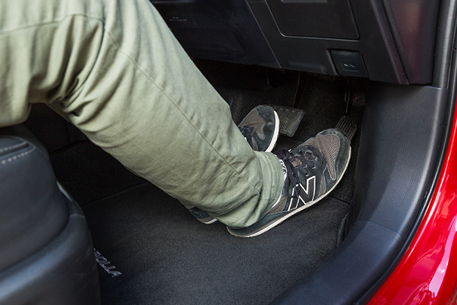 Left foot braking