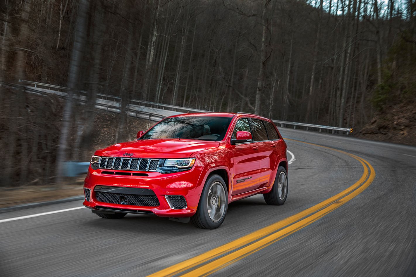2018 Jeep Grand Cherokee Trackhawk on road